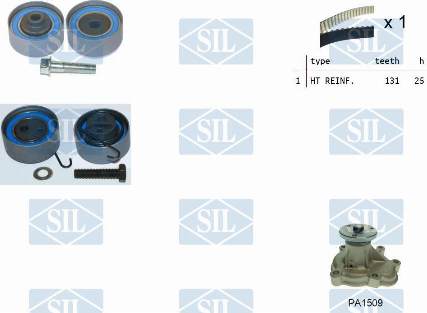 Saleri SIL K2PA1509 - Ūdenssūknis + Zobsiksnas komplekts ps1.lv