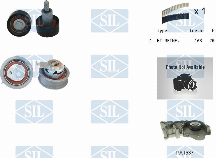 Saleri SIL K2PA1537 - Ūdenssūknis + Zobsiksnas komplekts ps1.lv