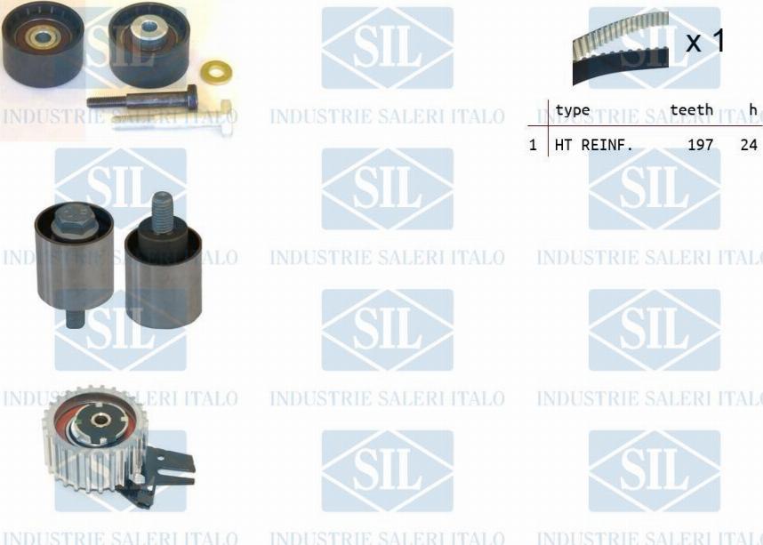 Saleri SIL TK1496 - Zobsiksnas komplekts ps1.lv