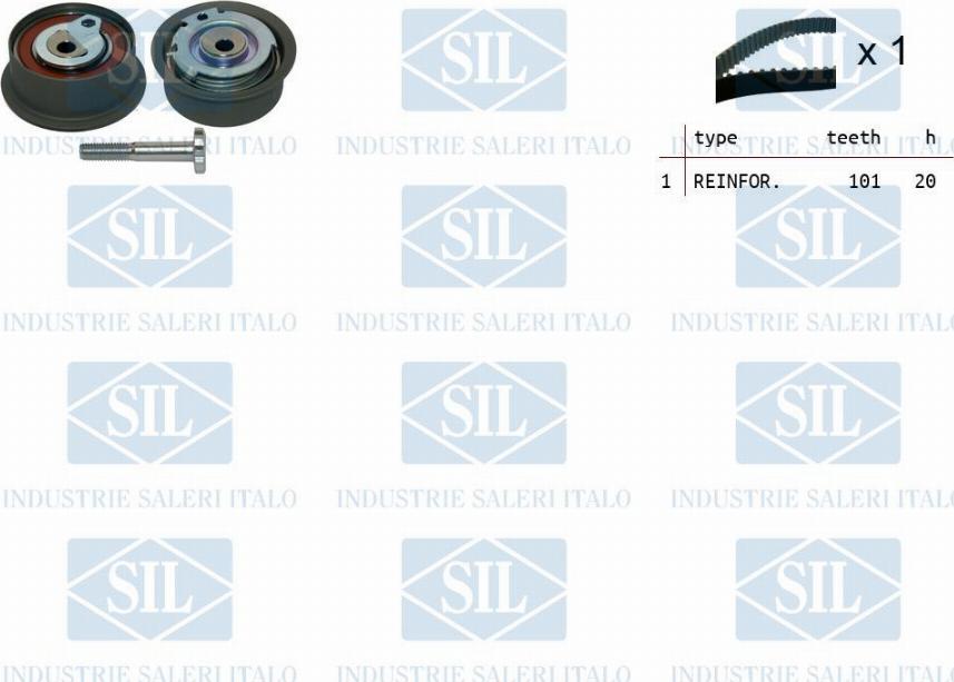 Saleri SIL TK1493 - Zobsiksnas komplekts ps1.lv