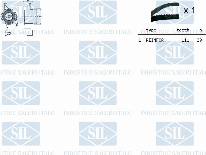 Saleri SIL TK1402 - Zobsiksnas komplekts ps1.lv