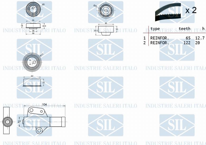 Saleri SIL TK1410 - Zobsiksnas komplekts ps1.lv