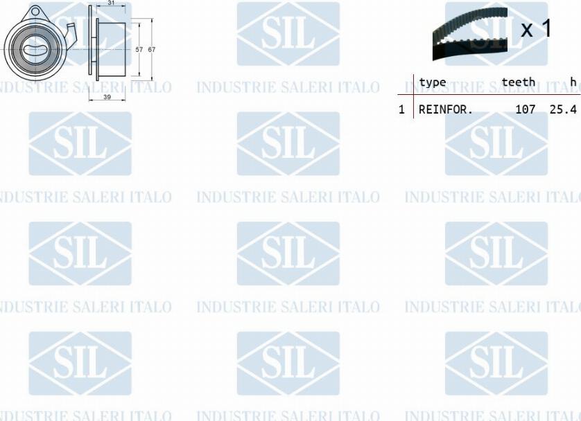 Saleri SIL TK1417 - Zobsiksnas komplekts ps1.lv