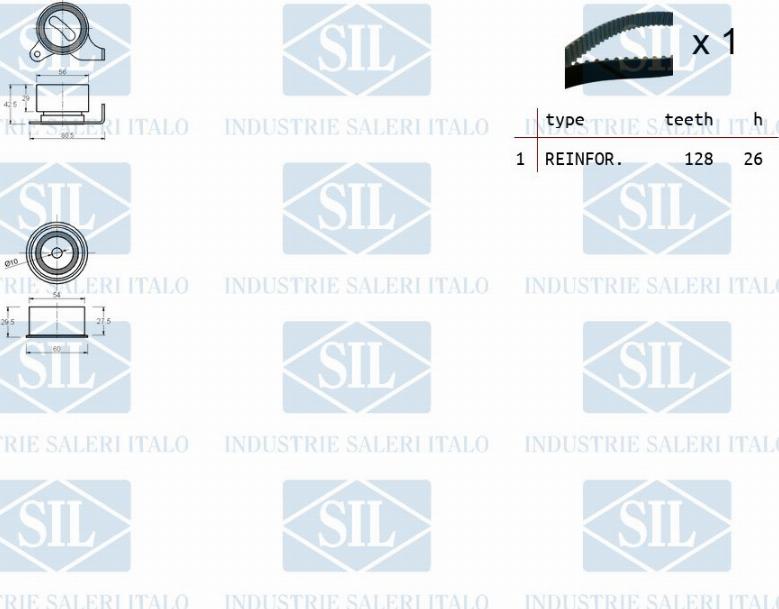 Saleri SIL TK1435 - Zobsiksnas komplekts ps1.lv