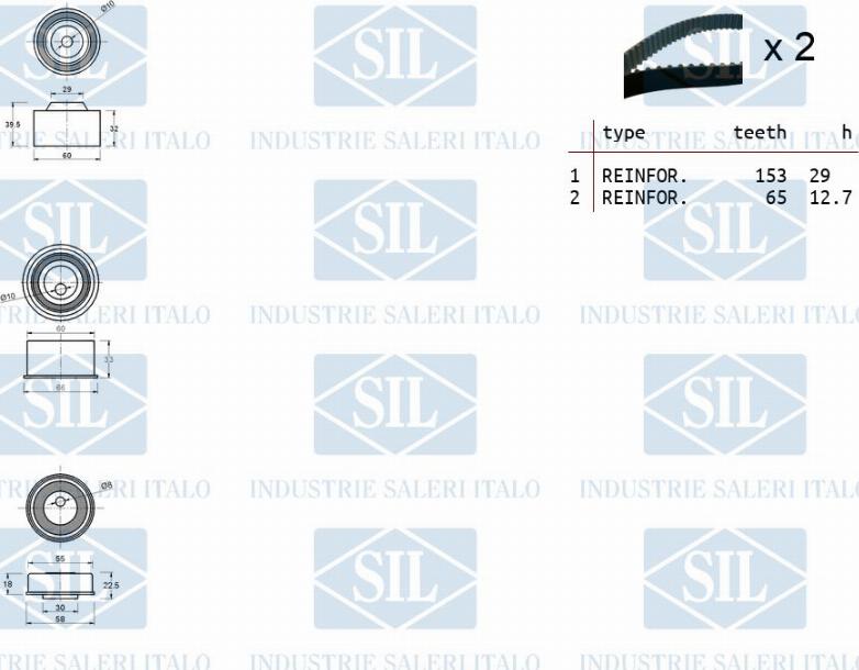 Saleri SIL TK1431 - Zobsiksnas komplekts ps1.lv