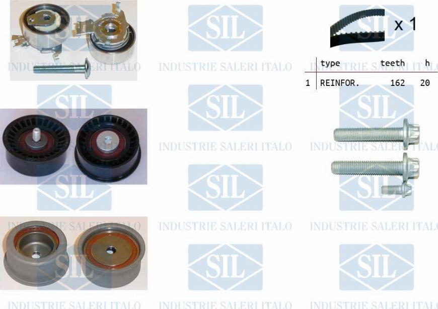 Saleri SIL TK1041 - Zobsiksnas komplekts ps1.lv