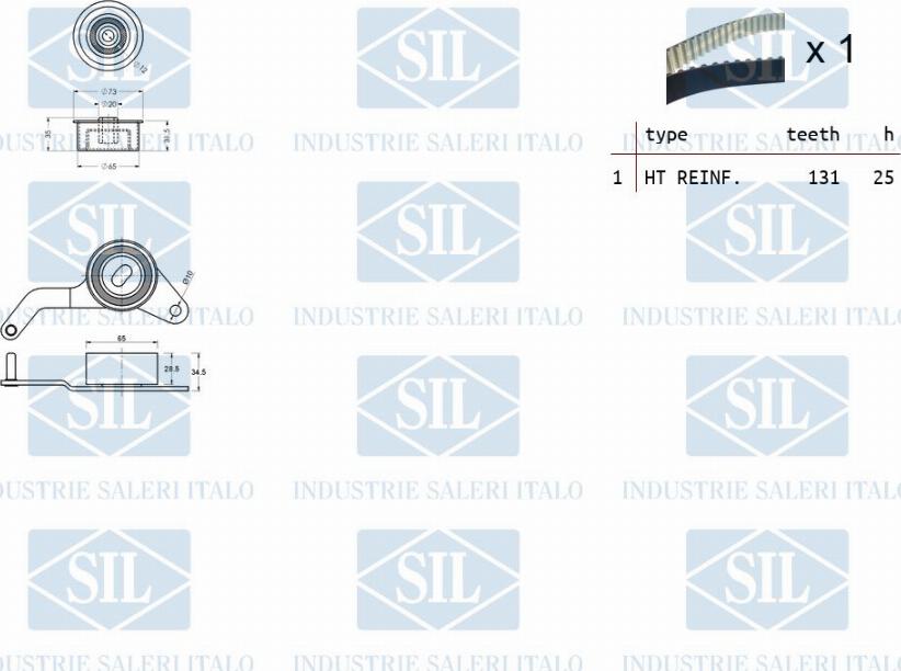 Saleri SIL TK1037 - Zobsiksnas komplekts ps1.lv