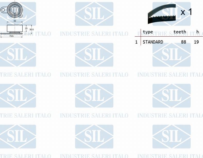 Saleri SIL TK1163 - Zobsiksnas komplekts ps1.lv