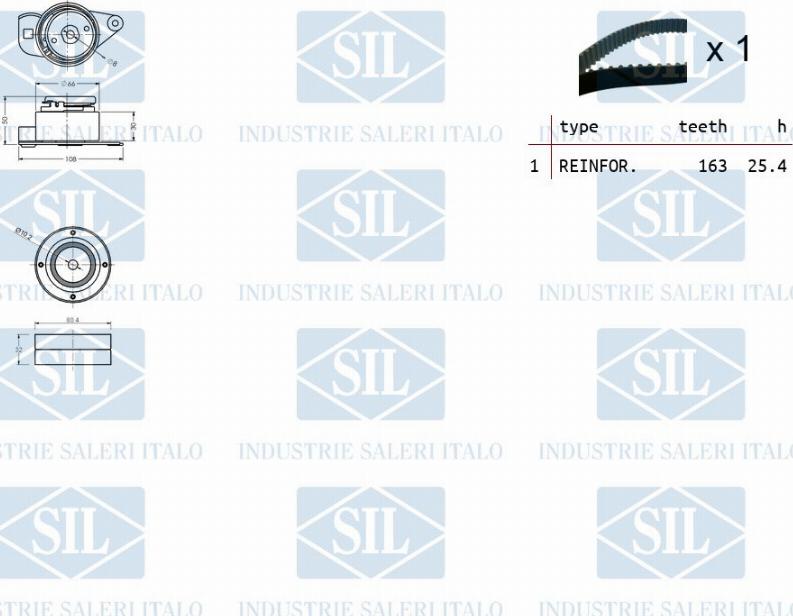 Saleri SIL TK1100 - Zobsiksnas komplekts ps1.lv