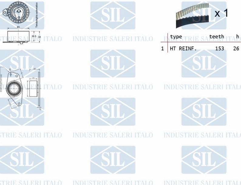 Saleri SIL TK1347 - Zobsiksnas komplekts ps1.lv