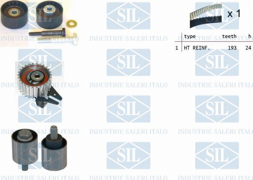 Saleri SIL TK1389 - Zobsiksnas komplekts ps1.lv