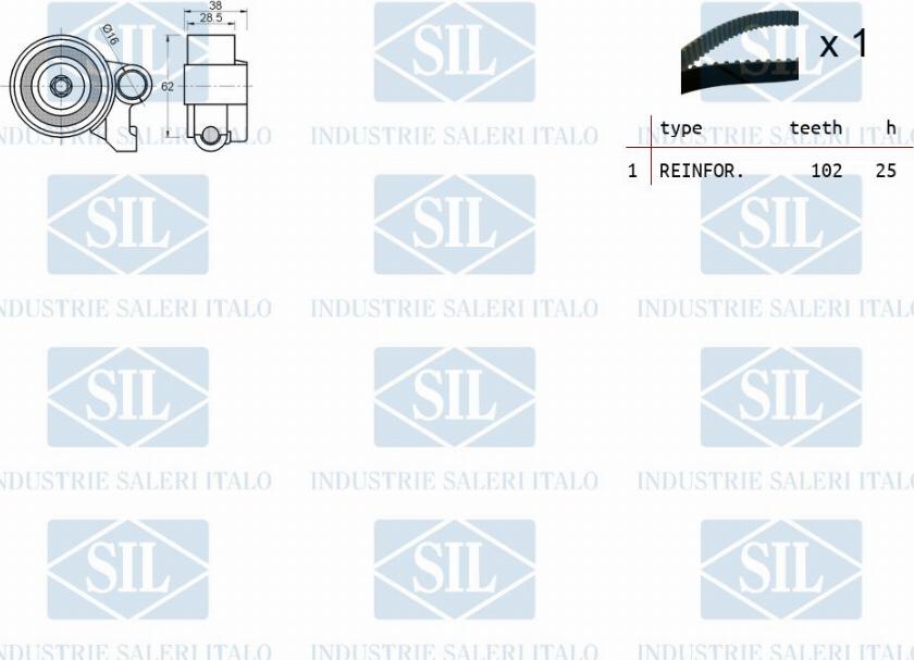 Saleri SIL TK1266 - Zobsiksnas komplekts ps1.lv