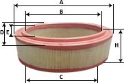 SAMPIYON FILTER CH 0105 - Gaisa filtrs ps1.lv