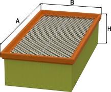 SAMPIYON FILTER CP 0034 S - Gaisa filtrs ps1.lv