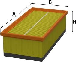 SAMPIYON FILTER CP 0290 F - Gaisa filtrs ps1.lv