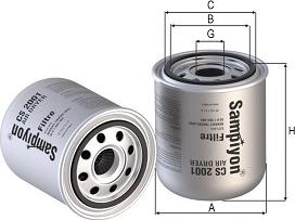 SAMPIYON FILTER CS 2001 - Gaisa filtrs ps1.lv