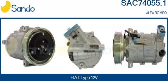 Sando SAC74055.1 - Kompresors, Gaisa kond. sistēma ps1.lv