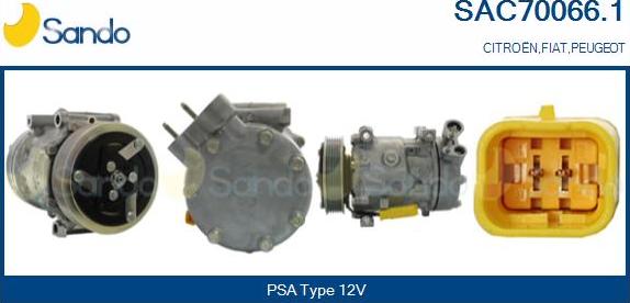 Sando SAC70066.1 - Kompresors, Gaisa kond. sistēma ps1.lv