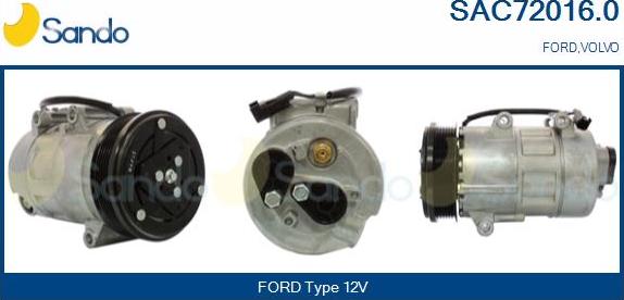Sando SAC72016.0 - Kompresors, Gaisa kond. sistēma ps1.lv