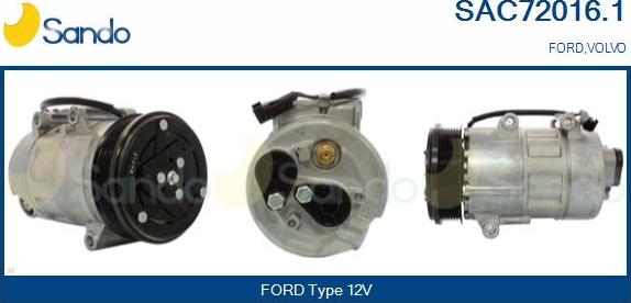 Sando SAC72016.1 - Kompresors, Gaisa kond. sistēma ps1.lv