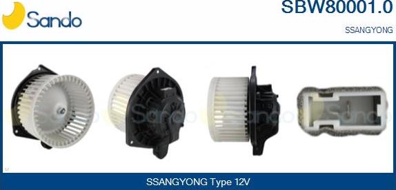 Sando SBW80001.0 - Salona ventilators ps1.lv