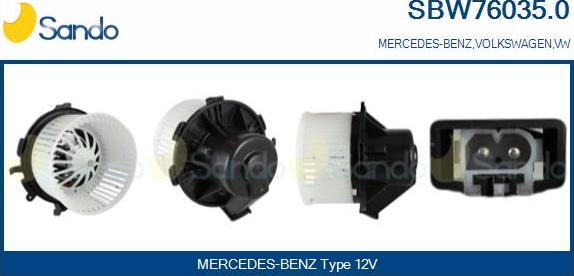 Sando SBW76035.0 - Salona ventilators ps1.lv