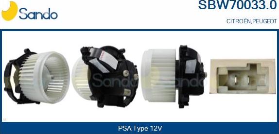 Sando SBW70033.0 - Salona ventilators ps1.lv