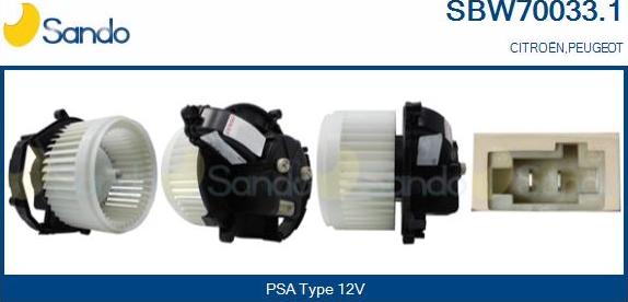 Sando SBW70033.1 - Salona ventilators ps1.lv