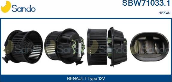 Sando SBW71033.1 - Salona ventilators ps1.lv