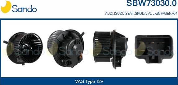 Sando SBW73030.0 - Salona ventilators ps1.lv