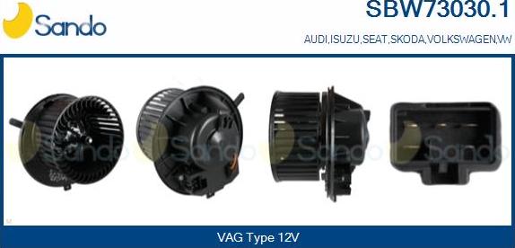 Sando SBW73030.1 - Salona ventilators ps1.lv