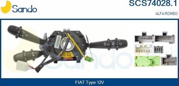 Sando SCS74028.1 - Slēdzis uz stūres statnes ps1.lv