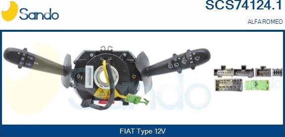 Sando SCS74124.1 - Slēdzis uz stūres statnes ps1.lv