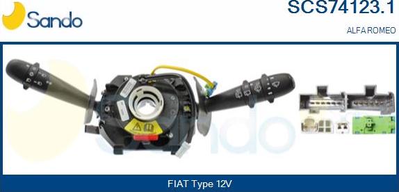 Sando SCS74123.1 - Slēdzis uz stūres statnes ps1.lv