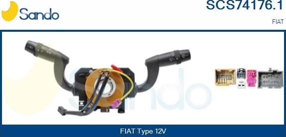 Sando SCS74176.1 - Slēdzis uz stūres statnes ps1.lv