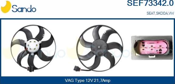 Sando SEF73342.0 - Ventilators, Motora dzesēšanas sistēma ps1.lv