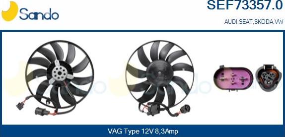 Sando SEF73357.0 - Ventilators, Motora dzesēšanas sistēma ps1.lv