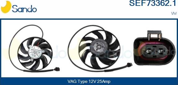 Sando SEF73362.1 - Ventilators, Motora dzesēšanas sistēma ps1.lv