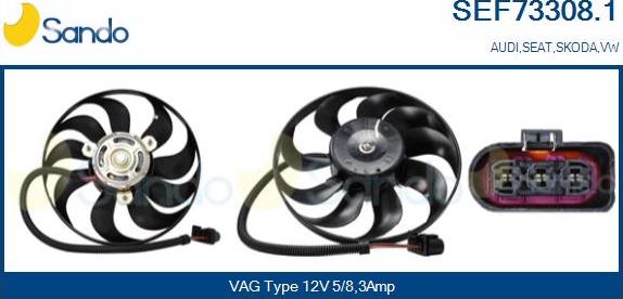 Sando SEF73308.1 - Ventilators, Motora dzesēšanas sistēma ps1.lv