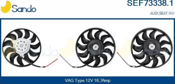 Sando SEF73338.1 - Ventilators, Motora dzesēšanas sistēma ps1.lv