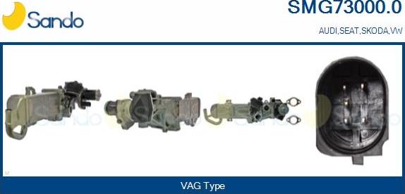 Sando SMG73000.0 - Izpl. gāzu recirkulācijas modulis ps1.lv