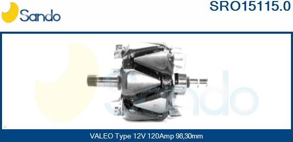 Sando SRO15115.0 - Rotors, Ģenerators ps1.lv