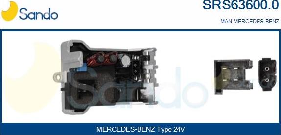 Sando SRS63600.0 - Rezistors, Salona ventilators ps1.lv