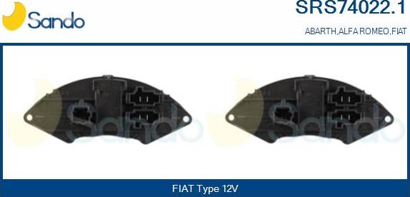 Sando SRS74022.1 - Rezistors, Salona ventilators ps1.lv