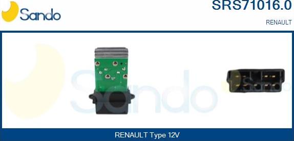 Sando SRS71016.0 - Rezistors, Salona ventilators ps1.lv