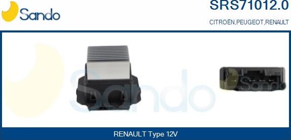 Sando SRS71012.0 - Rezistors, Salona ventilators ps1.lv