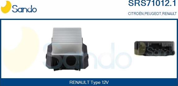 Sando SRS71012.1 - Rezistors, Salona ventilators ps1.lv