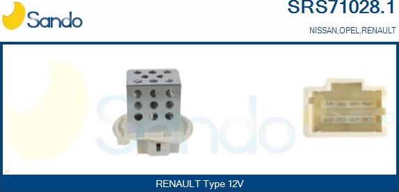 Sando SRS71028.1 - Rezistors, Salona ventilators ps1.lv