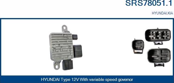 Sando SRS78051.1 - Papildus rezistors, Elektromotors-Radiatora ventilators ps1.lv