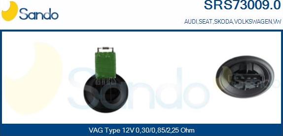 Sando SRS73009.0 - Rezistors, Salona ventilators ps1.lv